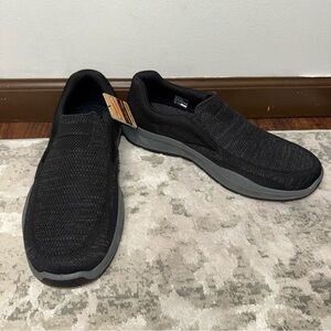 Skechers Relaxed Fit 204849 Men's Slip-On Cushioned Memory Foam Shoes Black 13